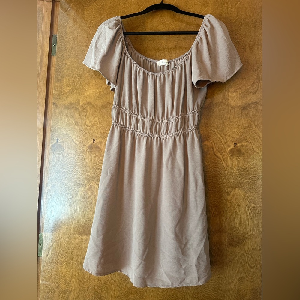 Altar'd State Tan Mini Dress